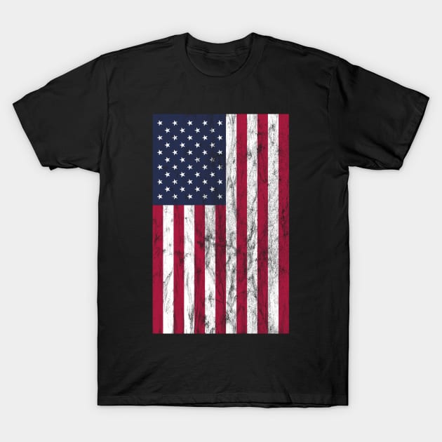 US Flag Vintage Retro Grunge T-Shirt by BK55